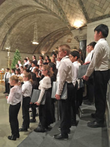 Choir singing