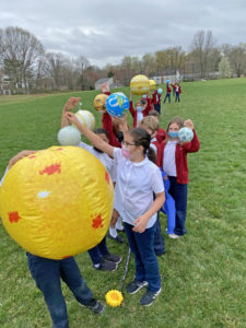 4th grade showing distances of the solar system